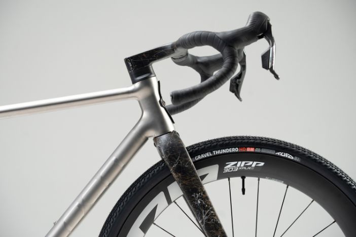 Brisa TI 3D 3D-printed titanium gravel bike